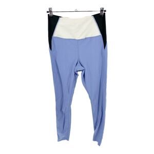 Carbon 38 Color Block Purple High Rise Skinny Leggings Size Medium Athletic